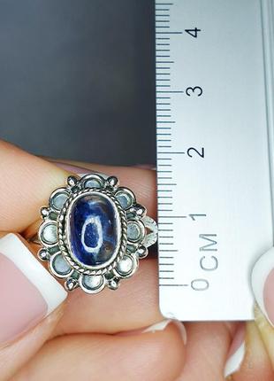 Кольцо серебряное с лабрадором 19 4,04 г4 фото