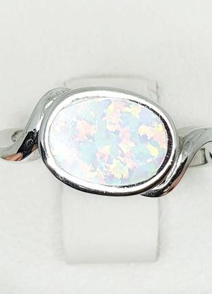 Кольцо серебряное с опалом 18,5 3,66 г