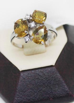 Кольцо серебряное с султанитом 17,5 3,54 г