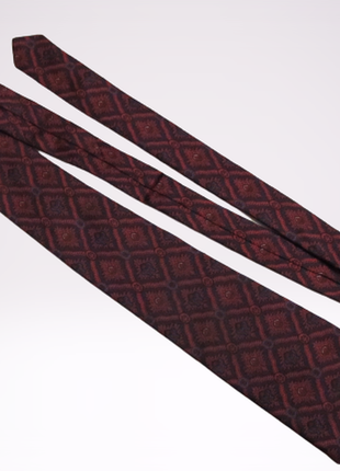 Yves saint laurent винтажный шёлковый галстук4 фото
