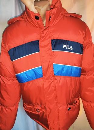 Спорт стильна нова фірмова оригінальна зимова курточка fila.м-л.3 фото