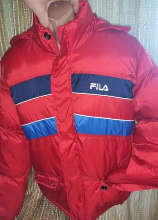 Спорт стильна нова фірмова оригінальна зимова курточка fila.м-л.