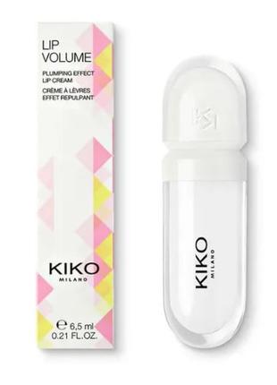 Блиск для губ з ефектом збільшення lip volume kiko milano прозорий