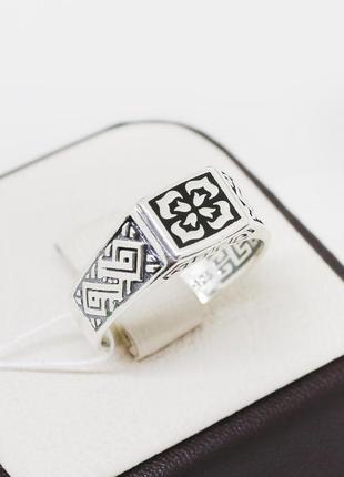 Кольцо серебряное с ювелирной эмалью 20,5 6,46  г