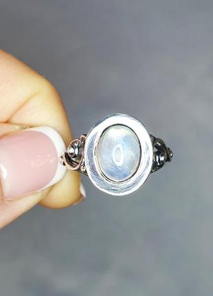 Кольцо серебряное с лунным камнем 19 4,08 г1 фото