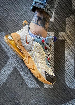 Кросівки nike travis scott x air max 270 react eng 'cactus trails'