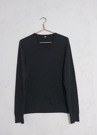 Вязаный свитер из мериношерсти 100% uniqlo