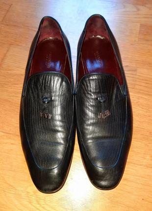 Туфли valentino кожаные черные лоферы dolce оксфорды