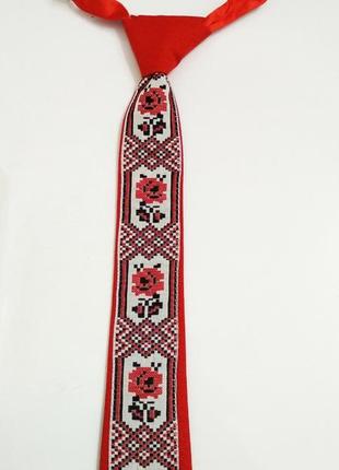 Галстук патриотический. галстук вышиванка.