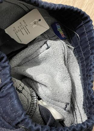 Штани джогери джинси утеплені для хлопчика lupilu6 фото