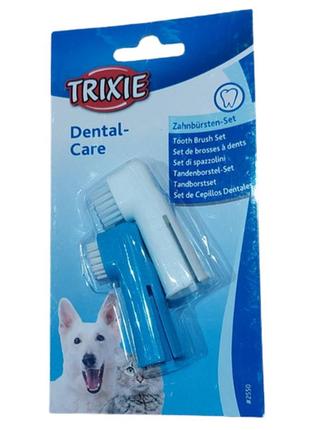 Набір для догляду за зубами, зубна та масажна насадка на палець (trixie tx-2550)
