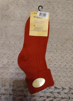 Теплые носки с отворотом из шерсти ягненка kardesler шерстяные носки2 фото