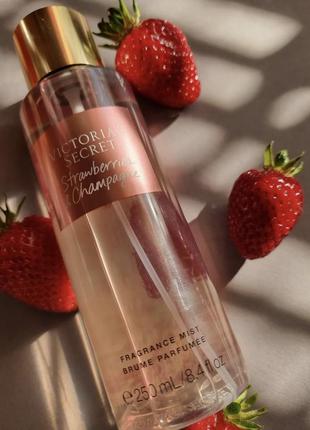 Victoria’s secret оригинал спрей виктория сикрет strawberry champagne шиммер мист для тела лосьон для тела парфюмированный спрей