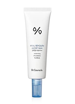 Зволожуючий сонцезахисний крем для обличчя dr.ceuracle hyal reyouth moist sun spf 50 / pa++++50 мл