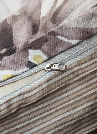 Комплект постельного белья полуторного размера, люкс-сатин с компаньоном s355