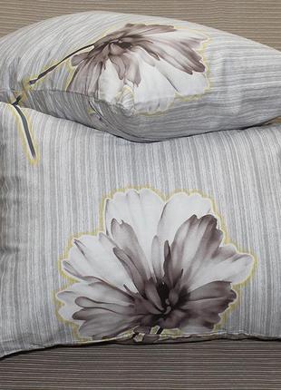 Комплект постельного белья полуторного размера, люкс-сатин с компаньоном s355