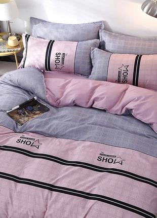 Комплекты постельного белья семейный размер из люкс-сатина с компаньоном s464