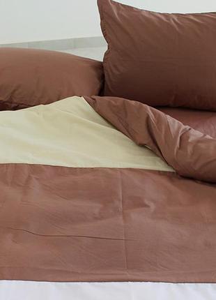 Качественный двуспальный комплект постельного белья color mix m-r152 фото