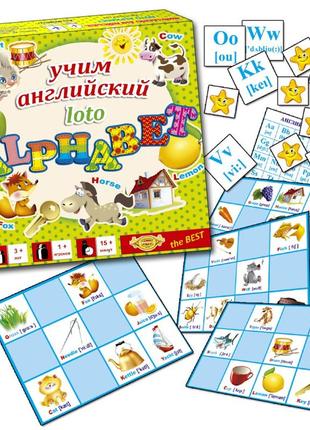 Игра мастер учим английский. loto alphabet (мкм0327)