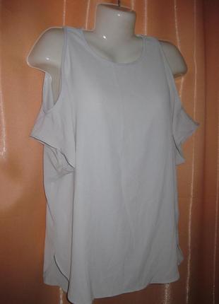 Нарядная туника блузка с открытыми плечами   10uk/38eu/6us/165-88а new look км1247 made in romania6 фото