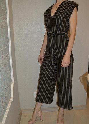 Комбинезон с кюлотами в полоску