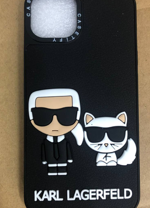 Чехол karl lagerfeld paris silicone case для iphone 12 pro max karl and cat карл лагерфельд дизайнер5 фото