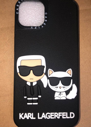 Чехол karl lagerfeld paris silicone case для iphone 12 pro max karl and cat карл лагерфельд дизайнер6 фото