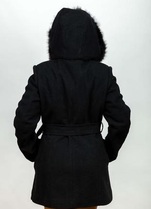 Шерстяное черное пальто багира3 фото