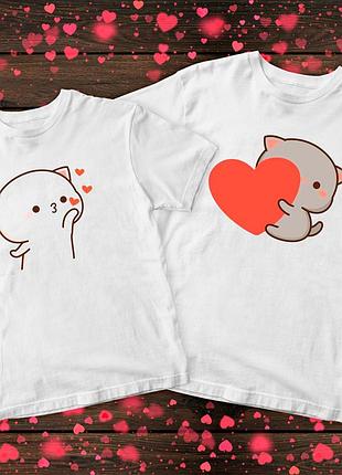 Парні футболки з принтом