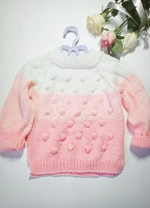 Вязаный свитер для девочки