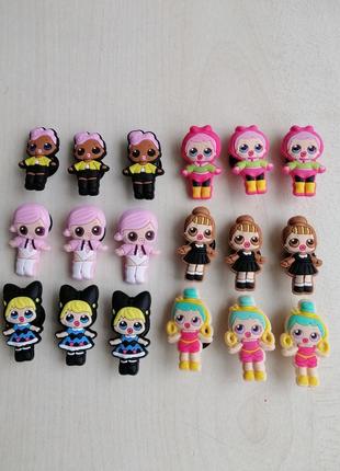 Джибітс з лялькою lol, лол, на crocs  і ін.