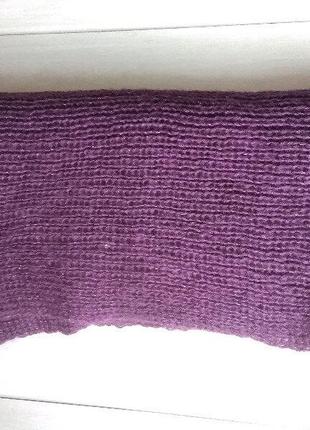 Шарф хомут фіолетового кольору