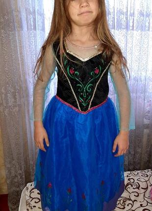 Платье анна холодное сердце на 7-8 лет2 фото