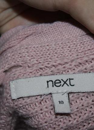 Жіночий в'язаний светр зі шнурівкою на спині рожевий next3 фото
