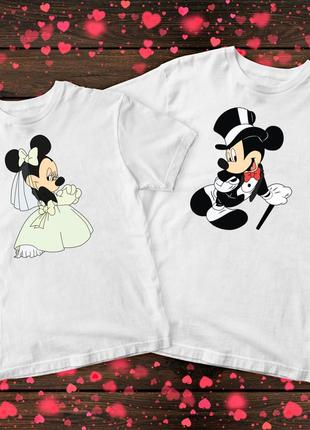 Парная футболка - микки и минни маус