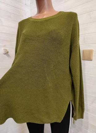 Теплый свитер грубой вязки l-4xl4 фото