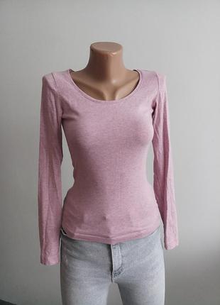 Лонг лонгслів меланж котон віскоза