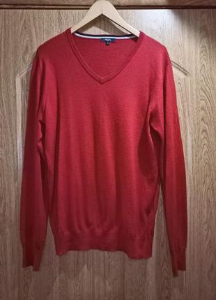 Тонкий пуловер,джемпер из полированной шерсти,m-xl,rocha's1 фото