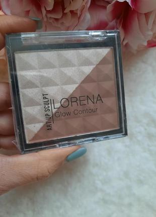 Lorena beauty палітра д/контур.лицо glow contour 01
