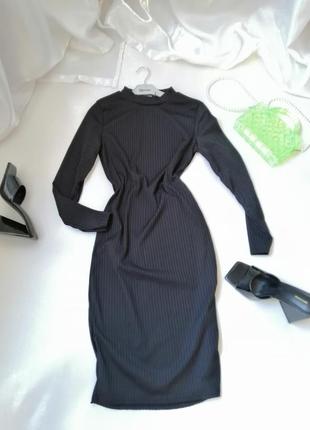 Сукня бохо стрейч з фактурної тканини рубчик розмір на бирці вказано євро 40 плечі від шва до шва 364 фото