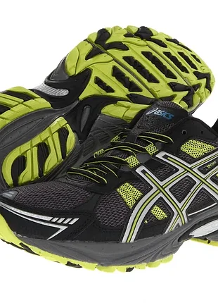 Кроссовки asics gel-venture 4 (black/lightning/lime) t333n1 фото