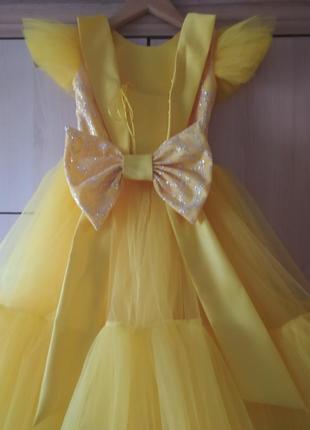 Красивое пышное нарядное платье для девочки5 фото