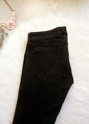 Черные стрейчевые джинсы скинни узкачи низкая талия посадка американки джеггинсы colin's6 фото