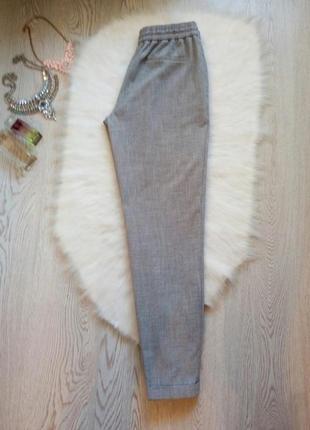 Серые плотные штаны брюки джоггеры на резинке карманами на молнии с подворотами f&f4 фото