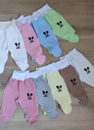 Ползунки для малышей байковые штанишки байковые для девочки