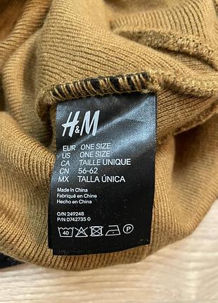 H&m чоловіча шапка в складі віскоза