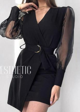 Дуже красива чорна сукня5 фото