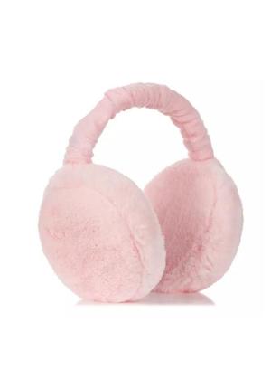 Хутряні навушники складні яскраво-рожевий one size
