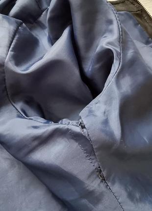 Эффектная синяя куртка-полушубок из иск. меха, демисезон, vila7 фото