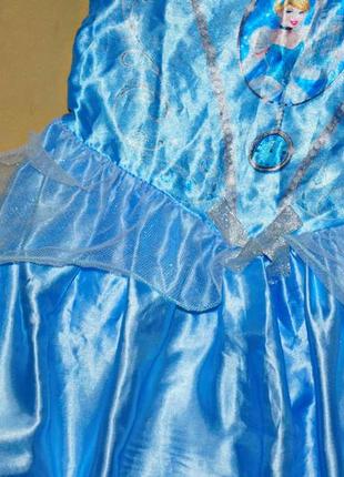 Костюм платье золушки золушка принцесса disney. оригинал на 5-7 лет4 фото